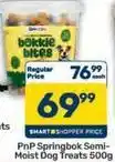 Pick n Pay Springbok semi-moist dog treats 500g offer