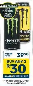 Pick n Pay Monster - energy drink offer