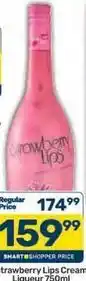 Pick n Pay Strawberry lips - cream liqueur 750ml offer