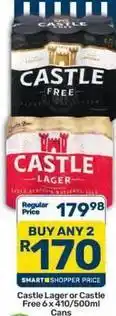 Pick n Pay Castle - castle lager or castle free offer