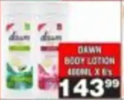 Advance Cash n Carry Dawn Body Lotion offer