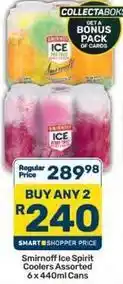 Pick n Pay Smirnoff - spirit coolers assorted offer