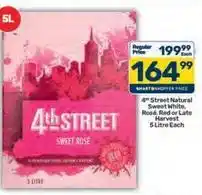 Pick n Pay 4th street - natural sweet white, rosé, red or late harvest offer