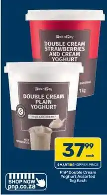 Pick n Pay Pick n pay - double cream yoghurt assorted offer