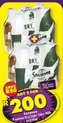 Shoprite Liquor Savanna - premium dry/light cider nrb offer