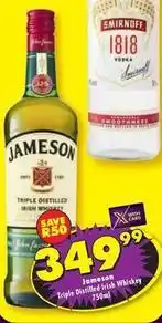 Jameson - triple distilled irish whiskey