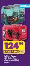 Shoprite Liquor Spirit cooler cans offer