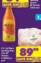 Shoprite Liquor Sparkling wine cans offer