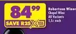 Shoprite Liquor Robertson winery - chapel wine offer