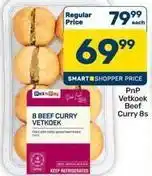 Pick n Pay Hypermarket 8 beef curry vetkoek offer