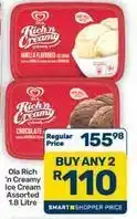 Pick n Pay Hypermarket Ola - rich 'n creamy ice cream offer