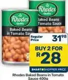 Pick n Pay Hypermarket Rhodes - baked beans in tomato sauce offer