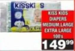 Advance Cash n Carry Kiss Kids Diapers offer