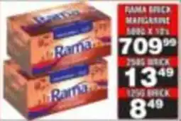 Advance Cash n Carry Rama Brick Margarine offer