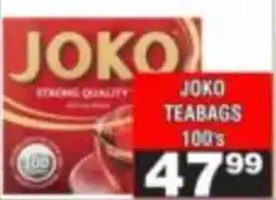Advance Cash n Carry JOKO TEABAGS offer