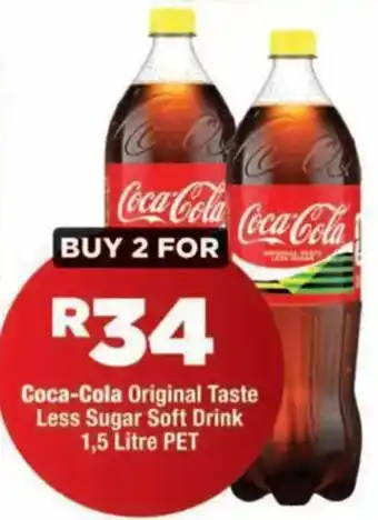 Coca-Cola Original Taste Less Sugar Soft Drink