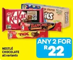 Usave Nestlé Chocolate offer