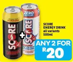 Usave SCORE ENERGY DRINK offer