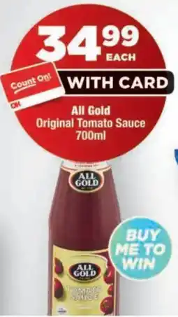 OK MiniMark All Gold Original Tomato Sauce offer