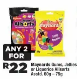 OK MiniMark Maynards Gums, Jellies or Liquorice Allsorts offer
