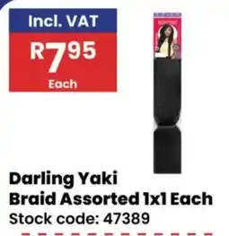 Africa Cash and Carry Darling Yaki Braid Assorted offer