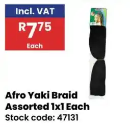 Africa Cash and Carry Afro Yaki Braid Assorted offer