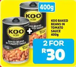 Usave KOO Baked Beans in Tomato Sauce offer