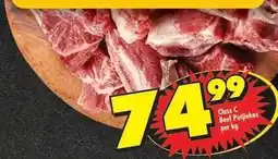 Shoprite Beef patjiekos per kg offer