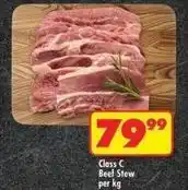 Shoprite Class c beef stew offer