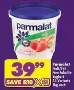 Shoprite Parmalat - fruit/fat free fabulite yoghurt offer