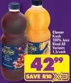 Shoprite Krush - 100% juice blend offer