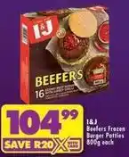 Shoprite I&j - beefer burger patties offer