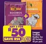 Shoprite Laager - rooibos tea offer