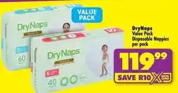 Shoprite Disposable nappies per pack offer