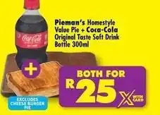 Shoprite Coca cola - value pie + coca-cola original taste soft drink bottle offer
