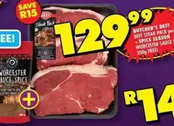 Shoprite Butcher's best - beef steak pack offer