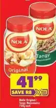 Shoprite Nola - original/tangy mayonnaise offer