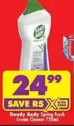 Handy andy - spring fresh cream cleaner 750ml