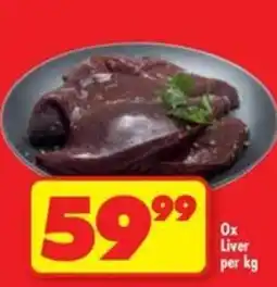Shoprite Ox Liver offer