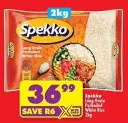 Shoprite Spekko Long Grain Parboiled White Rice offer
