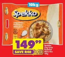 Shoprite Spekko Long Grain Parboiled White Rice offer