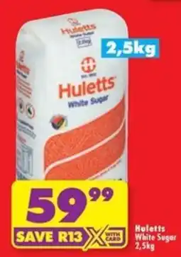 Shoprite Hulett's White Sugar offer
