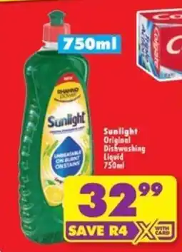 Shoprite Sunlight Original Dishwashing Liquid offer