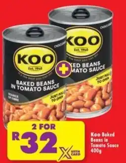 Shoprite Koo Baked Beans in Tomato Sauce offer