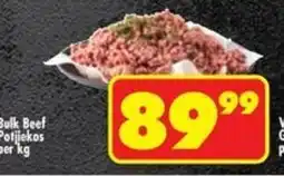 Shoprite Bulk Beef Potjiekos offer