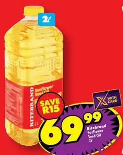 Shoprite Ritebrand Sunflower Seed Oil offer