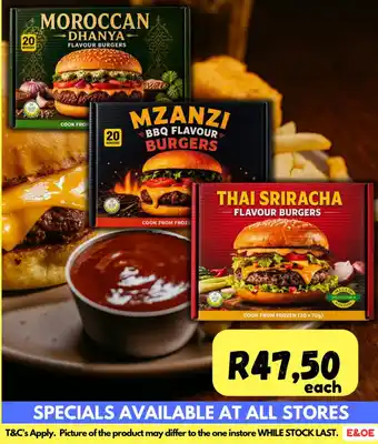 Moroccan Dhanya Flavour Burgers