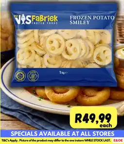 Die Visfabriek Die Vis Fabriek Frozen Potato Smiley offer