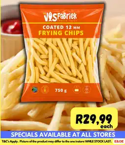 Die Visfabriek the VOSFabriek COATED 12 MM FRYING CHIPS offer