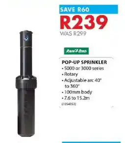 Chamberlain Rain Bird Pop-Up Sprinkler offer